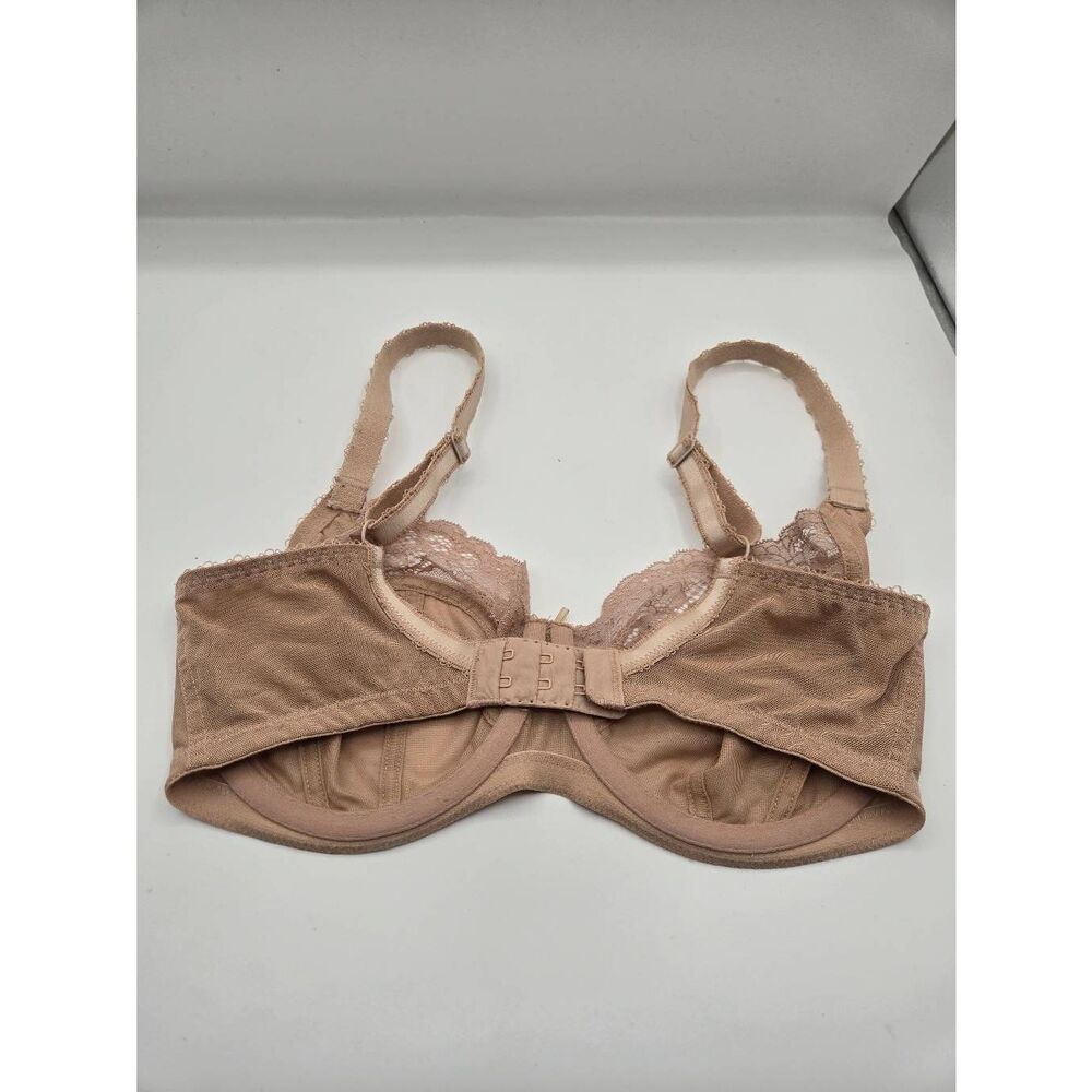 Panache Jasmine Underwired Balcony Bra Size 30F Women's Beige - Picture 6 of 8